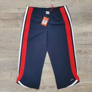 NWT Nike Y2K 2006 Wide Leg Ankle Crop Track Sweatpants Size Medium Colorblock